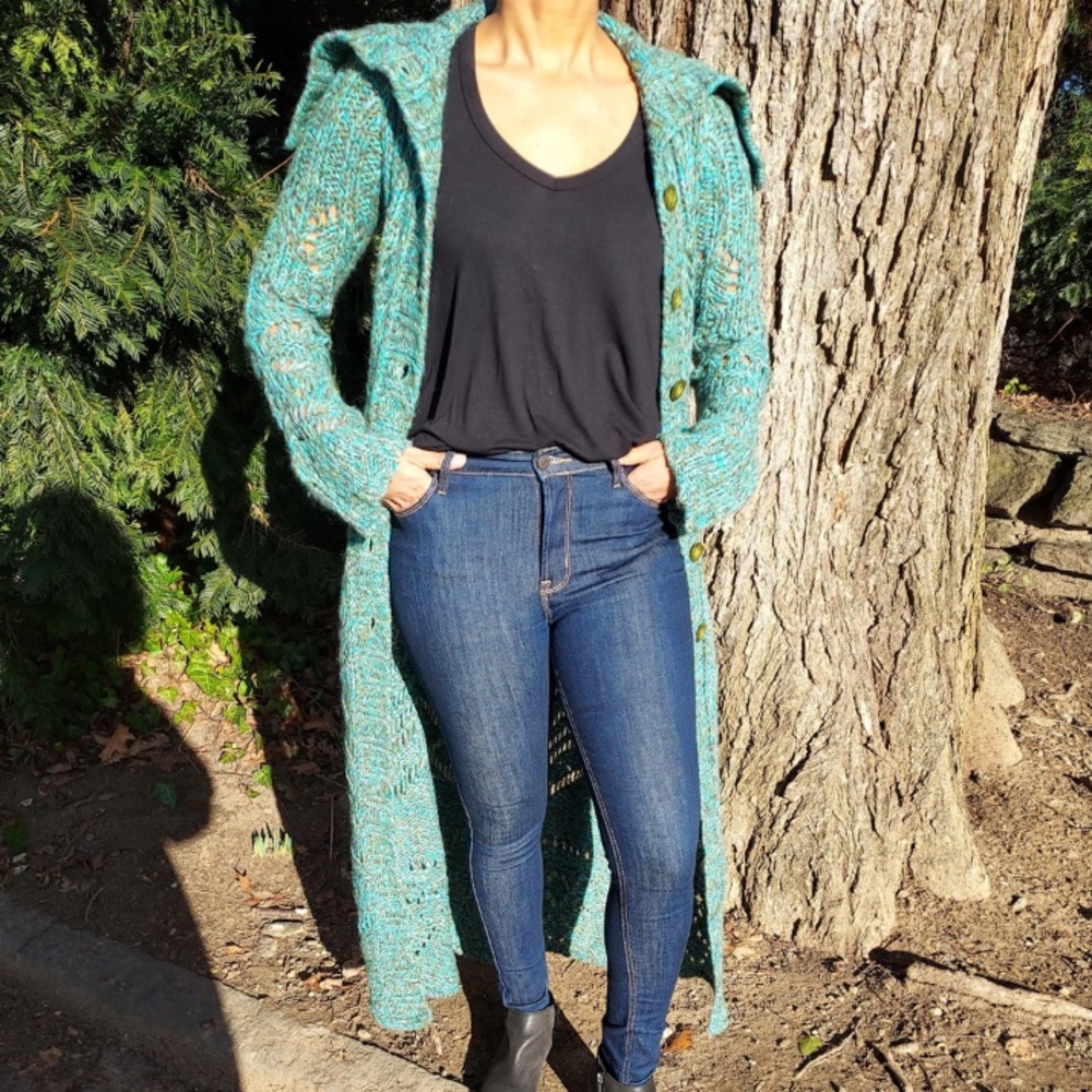NWT Free People Budapest Long Cardigan - Picture 6 of 16